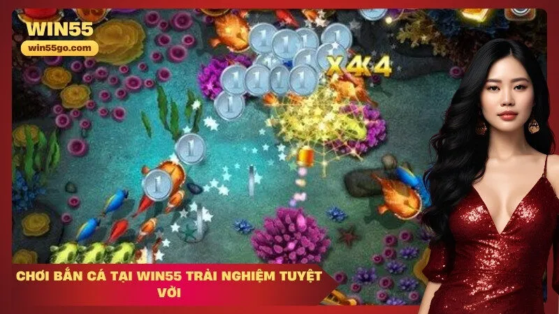 Chơi bắn cá tại Win55 Trải nghiệm tuyệt vời