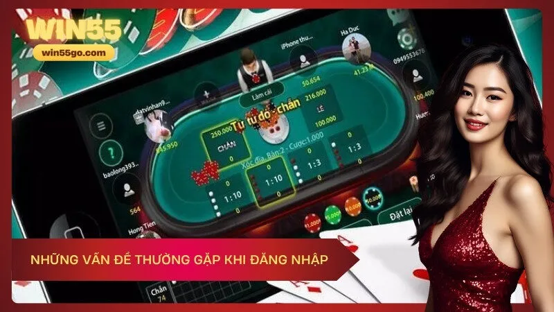 Những vấn đề thường gặp khi đăng nhập